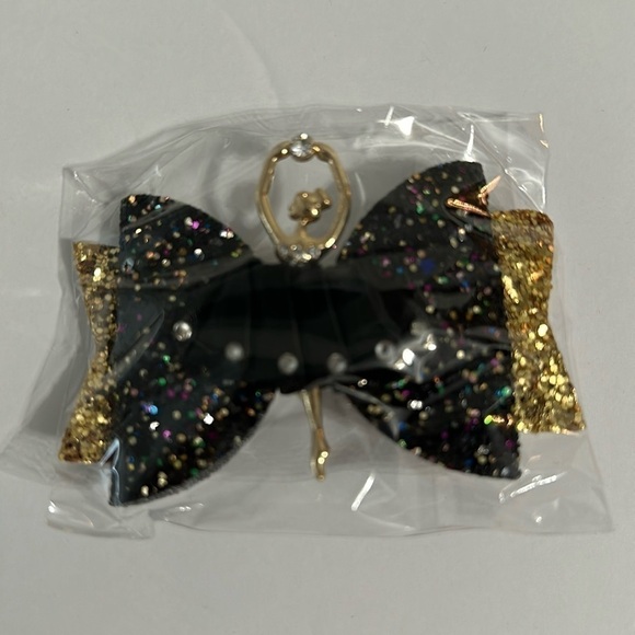 Other - 𝅺sparkly black ballerina hair clip barrette for girls
